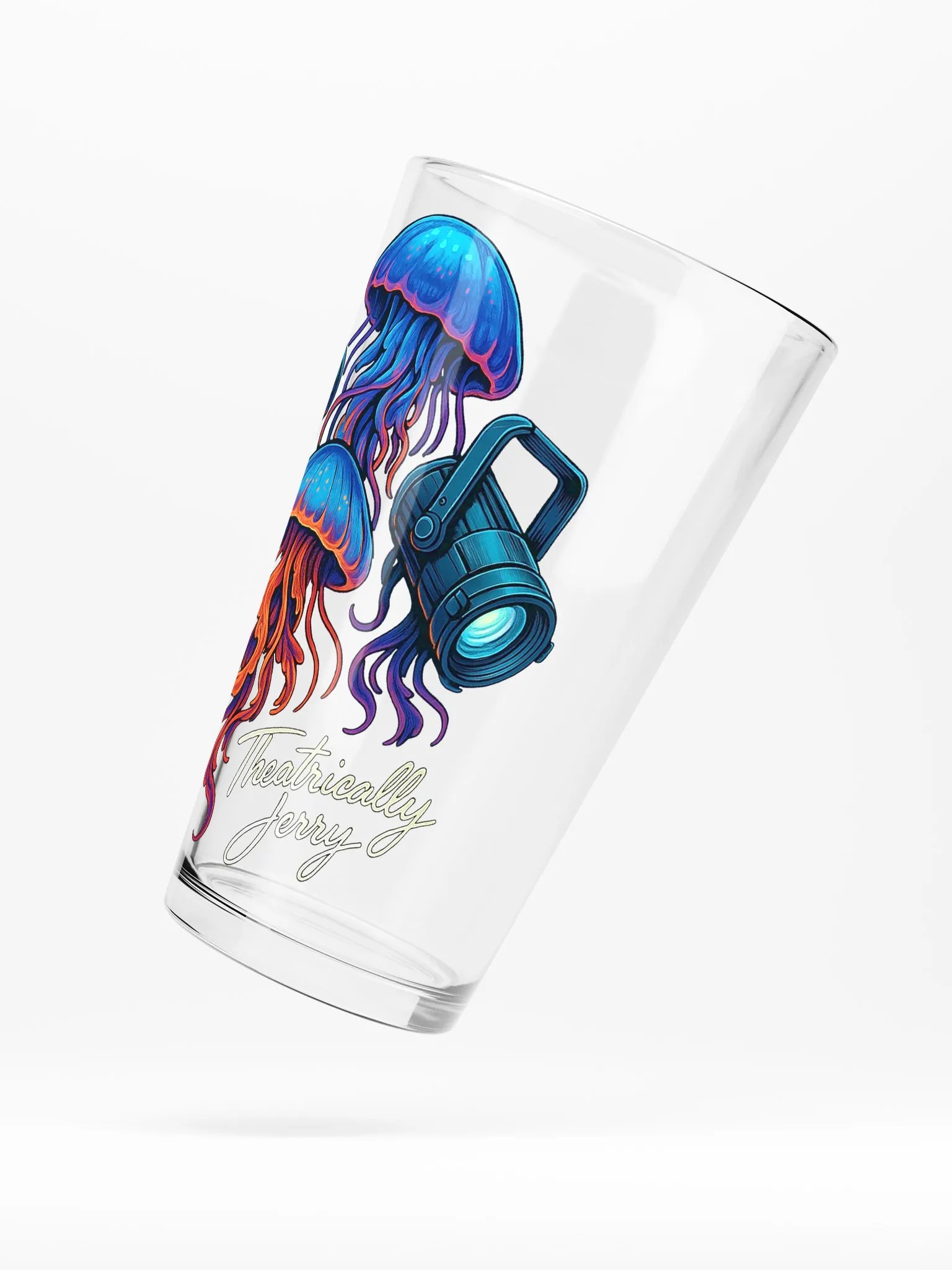 Limited Edition: Theatrically Jerry Signed "Aquatica Illumi-Jellies" Logo Pint Glass product image (5)