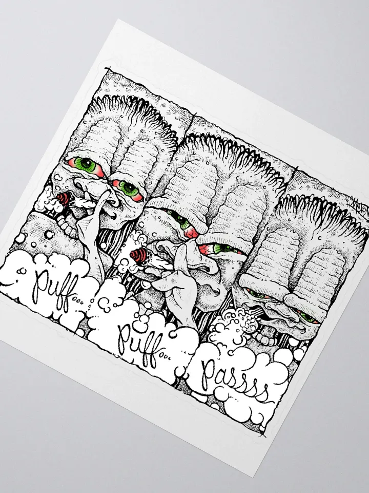 Puff, Puff, Pass Kiss Cut Sticker product image (2)