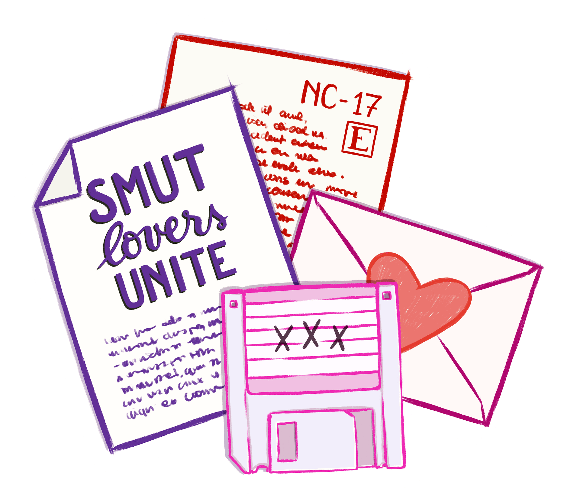 sticker : smut lovers unite product image (1)