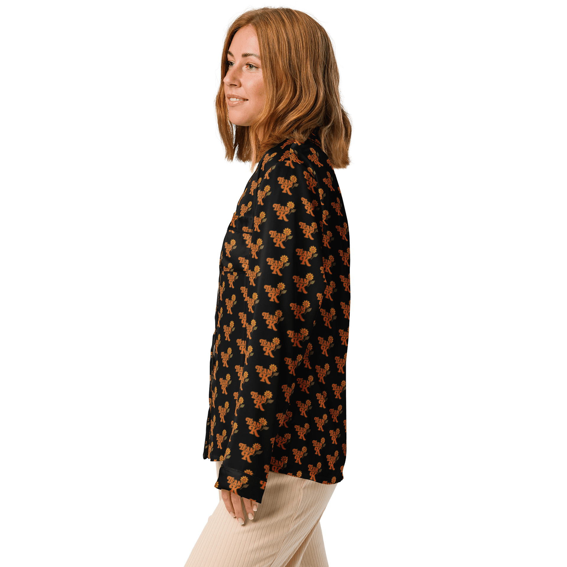 Team K 1970's Women's Long Sleeve Pajama Top product image (4)
