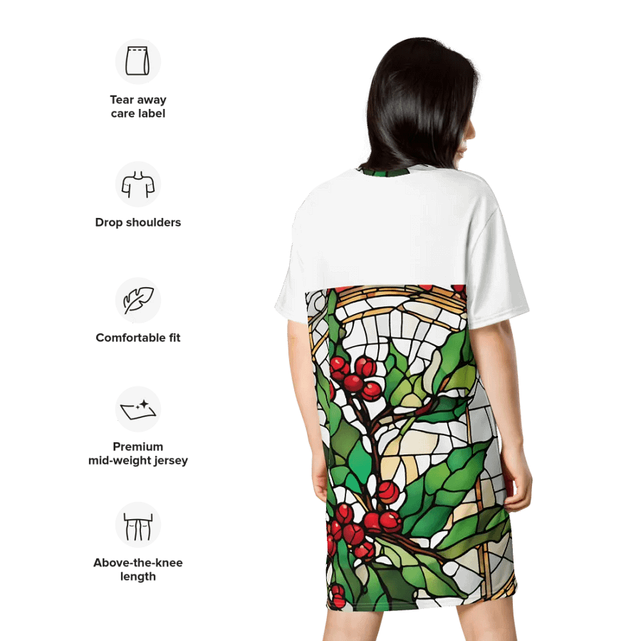 Mystic Foliage T-Shirt Dress product image (8)