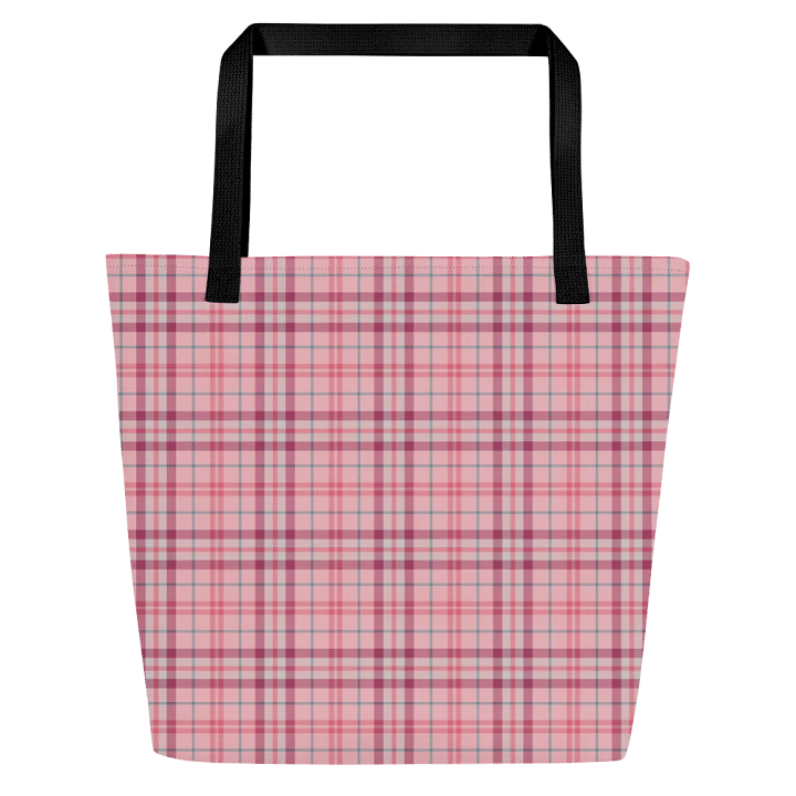 Valentine Plaid Tote Bag product image (1)