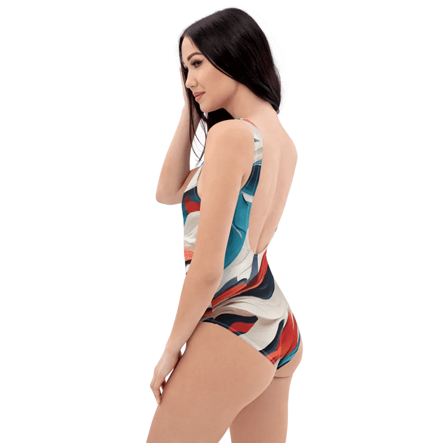 Abstract wavy swimming suit product image (3)