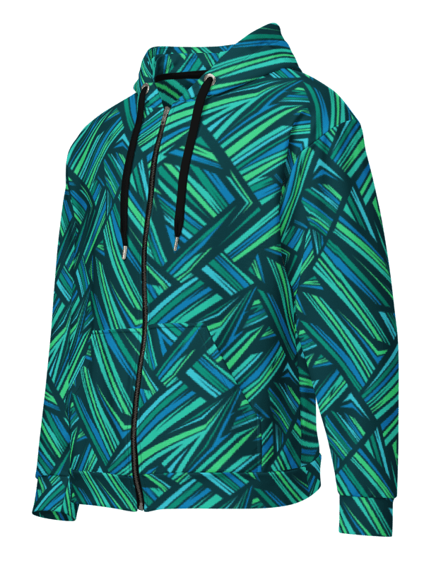 Aqua Angles | Recycled Unisex ZIP Hoodie product image (5)