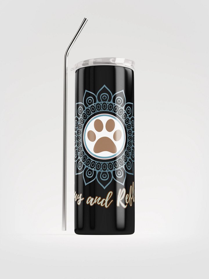 Paws and Reflect Mindful Mandala Paw Print Stainless Steel Tumbler with Straw product image (1)