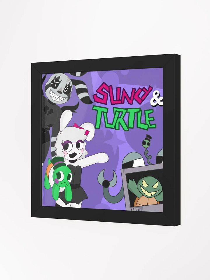 Slinky & Turtle Character Group Framed Print product image (2)