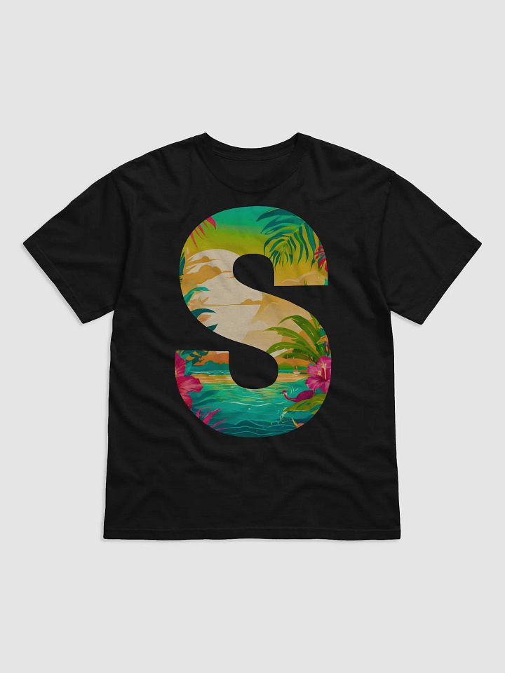Tropical Sunset Paradise T-Shirt (Letter-S) product image (1)