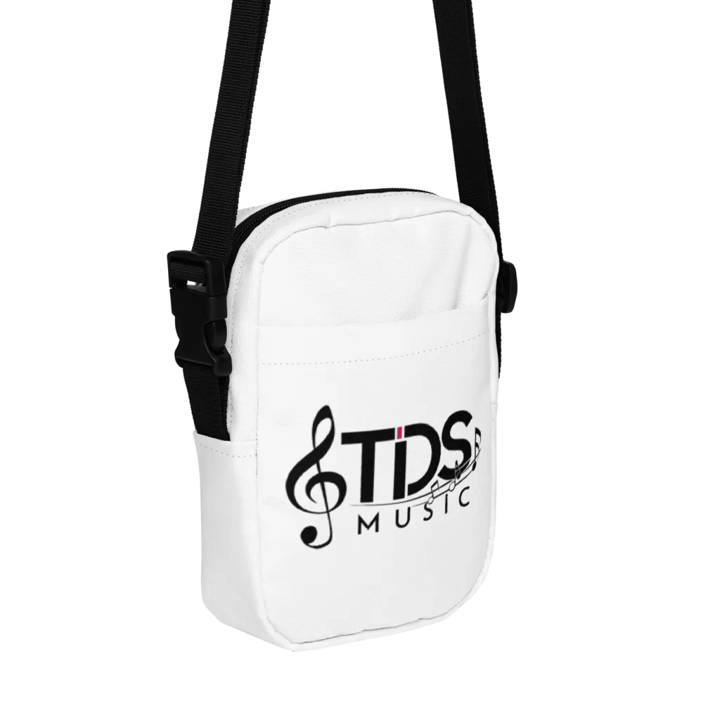 TDS Music White Crossbody Bag with All-Over Musical Print product image (4)
