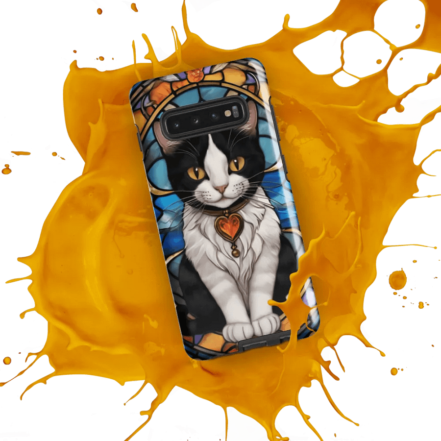 Stained Glass Cat Samsung Galaxy Case product image (53)