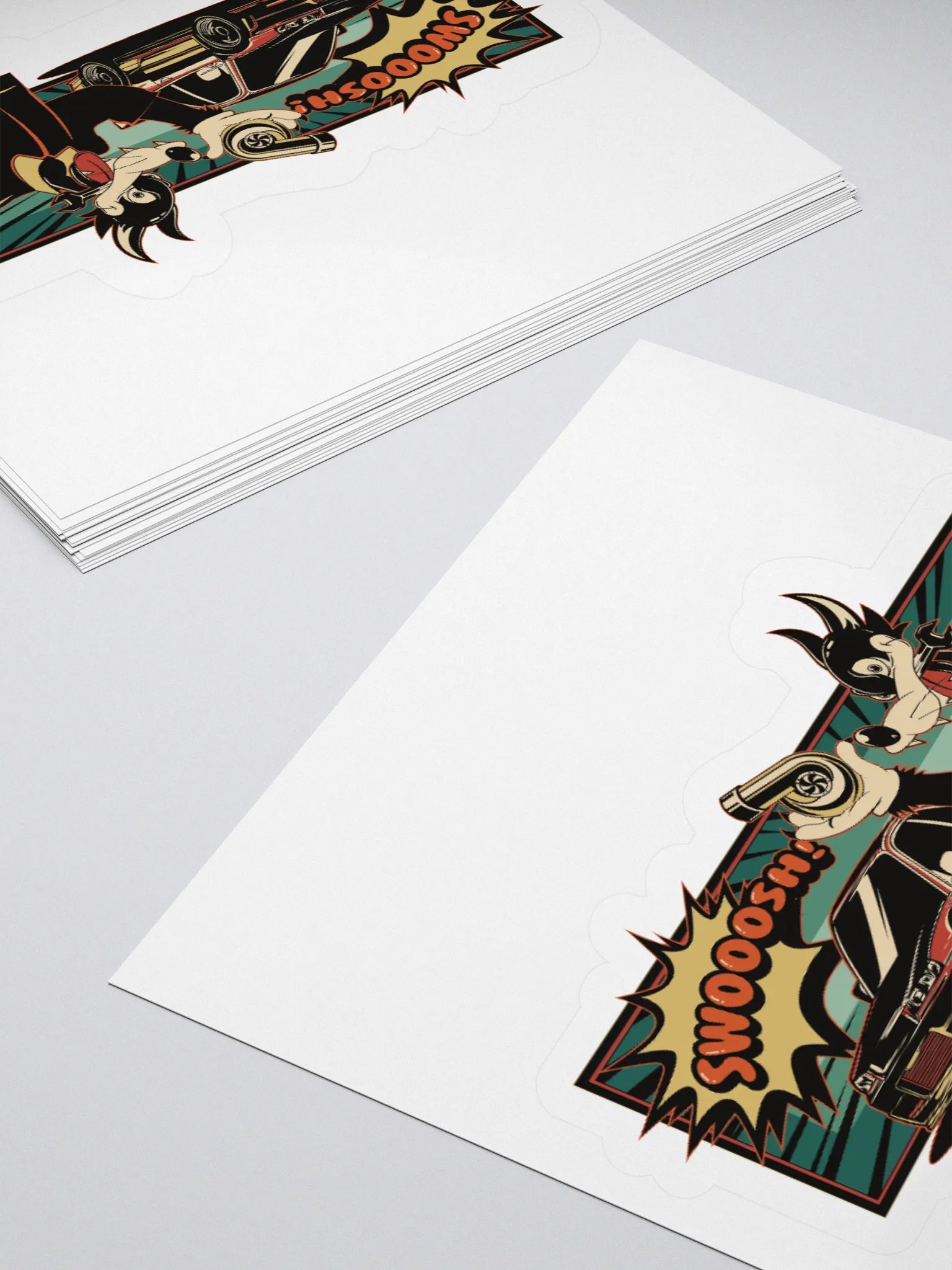 Swirl Toon Figure Swooosh Sticker Color product image (4)