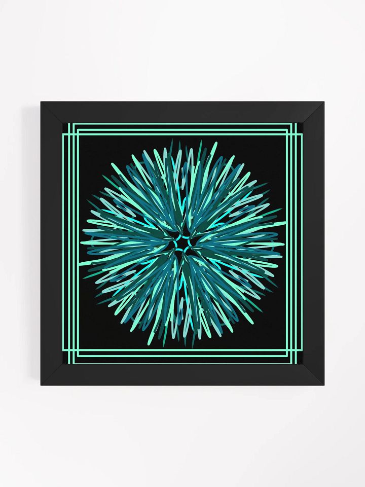 Radiant Blue Brush Strokes Framed Poster product image (5)