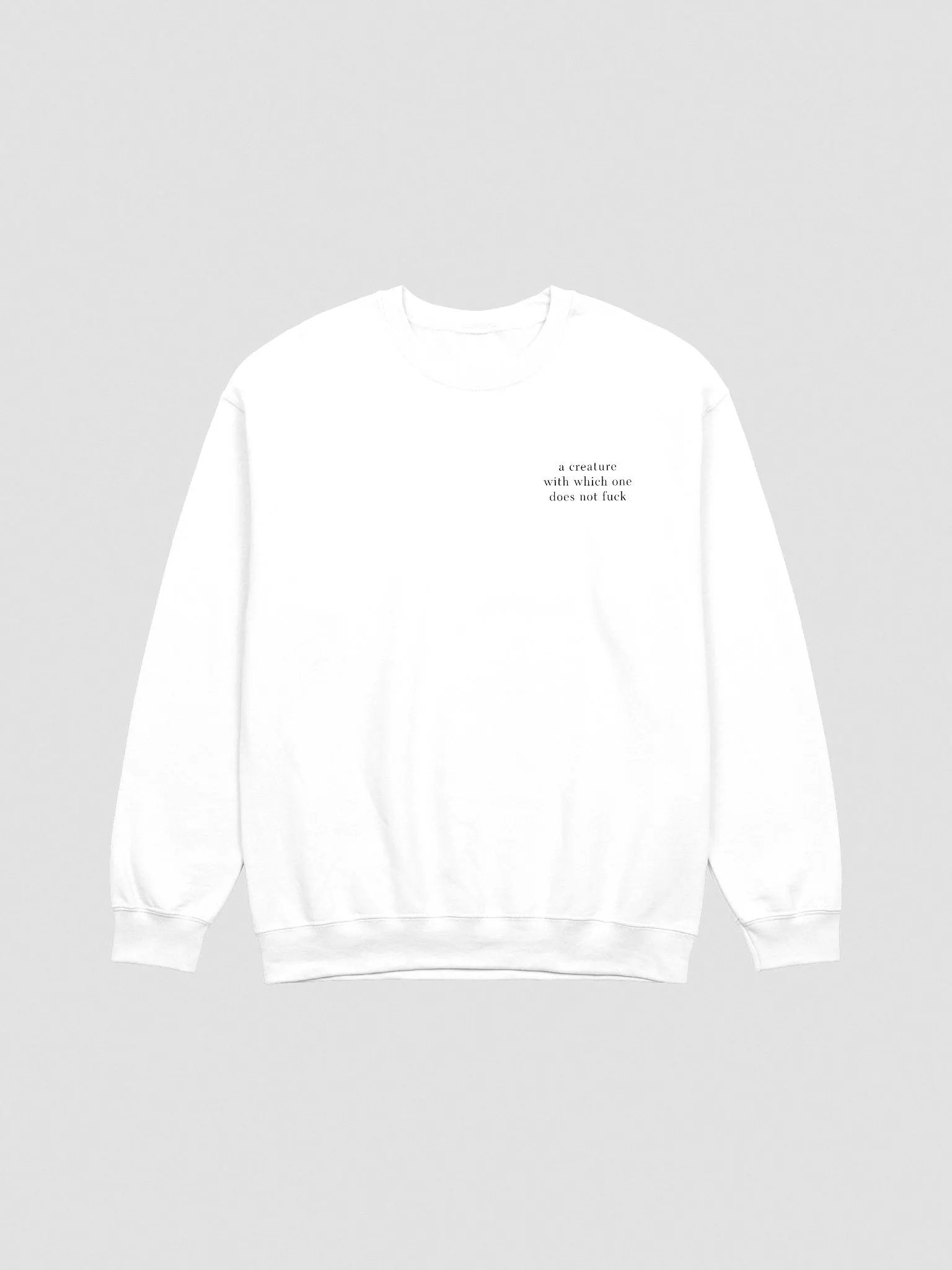 Creature With Which One Classic Crewneck Sweatshirt Embroidered product image (25)