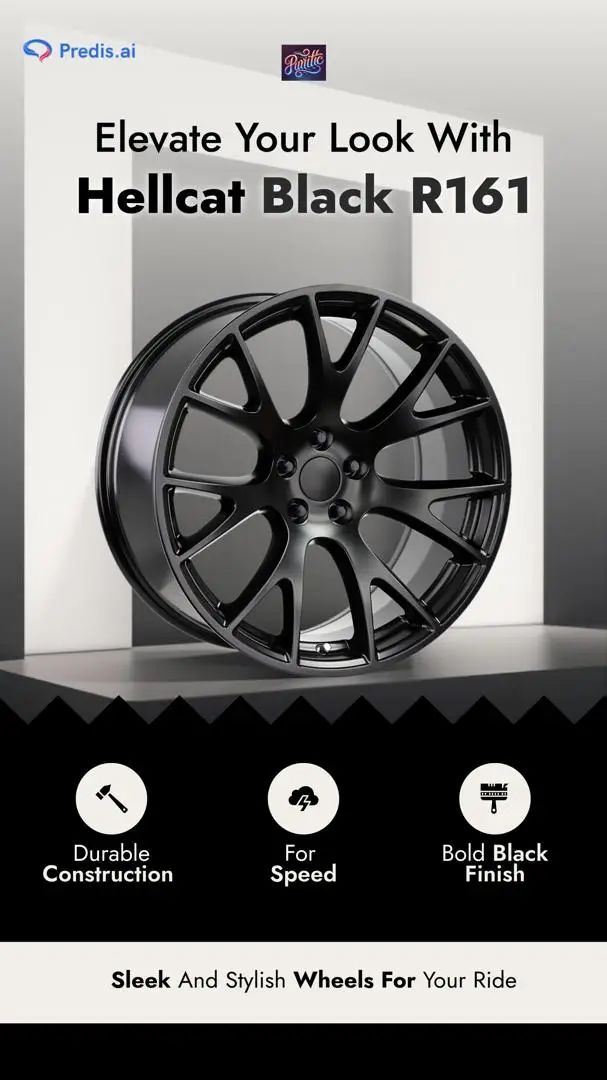 The Hellcat Stealth Black - R161 wheels are engineered for both performance and aesthetics. 🏎️ Crafted from high-quality materials, they offer exceptional durability while their sleek black finish adds a stylish touch to your vehicle. Designed to enhance not just the appearance but also the performance of your car, these wheels ensure better handling and stability on the road. Upgrade your ride with the R161 and experience the perfect blend of form and function. 🌟 Don’t just drive, make a statement! . . https://www.puritific.ca/products/r161-stealth-black #PurilificExperience #madewithpredisai