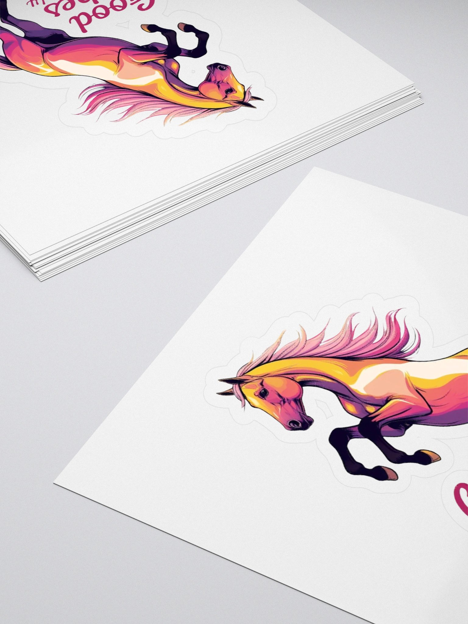 Good Vibes Only Equestrian Kiss Cut Sticker product image (4)
