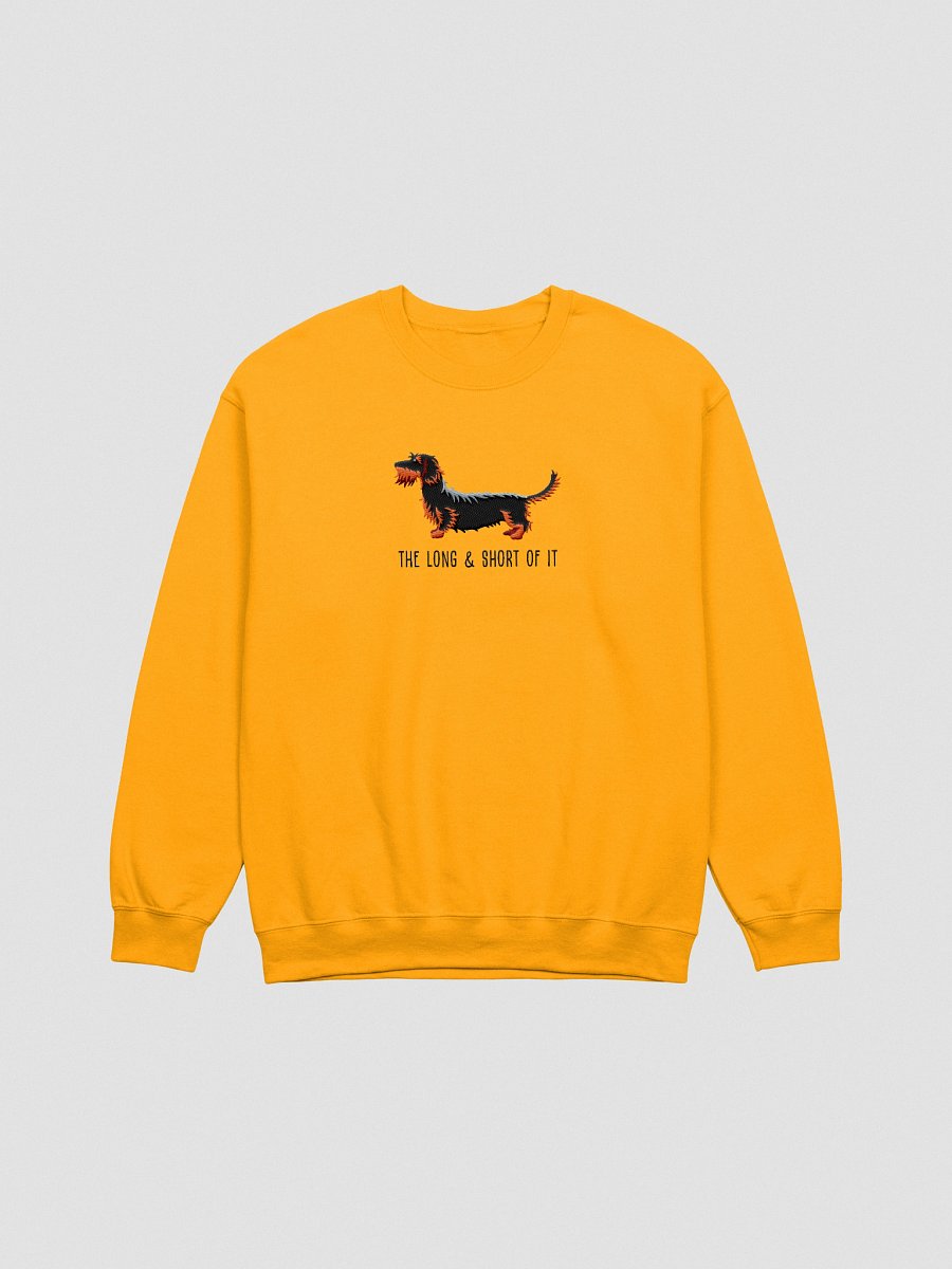 The Long & Short of It Sweatshirt (Embroidered) of a Wirehaired Dachshund(Black & Tan) product image (10)
