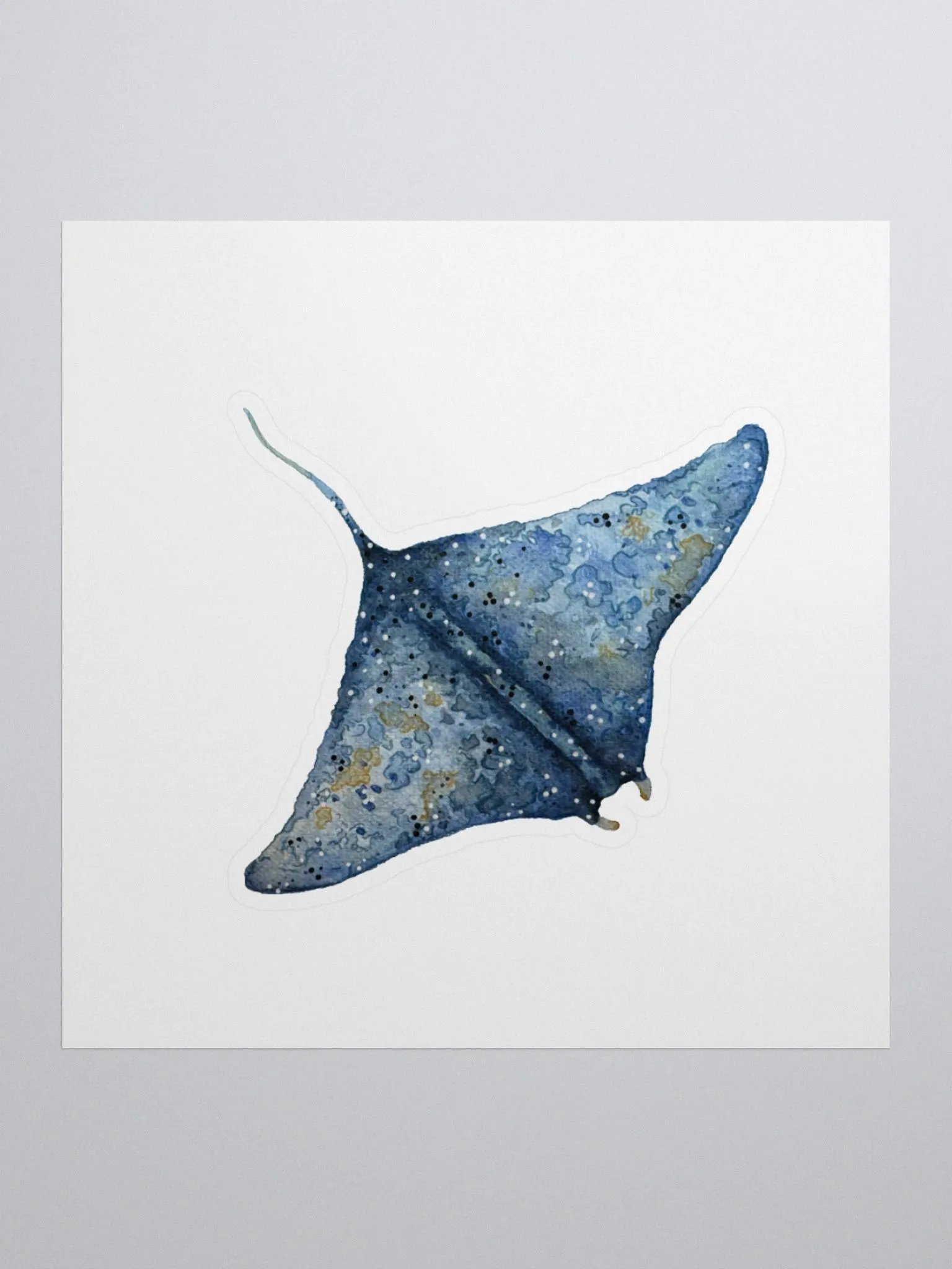 Manta Ray Watercolor Sticker product image (1)