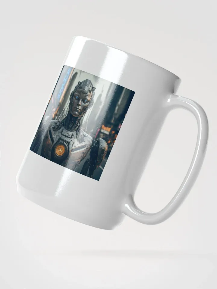 Neon Cyborg City Mug product image (2)