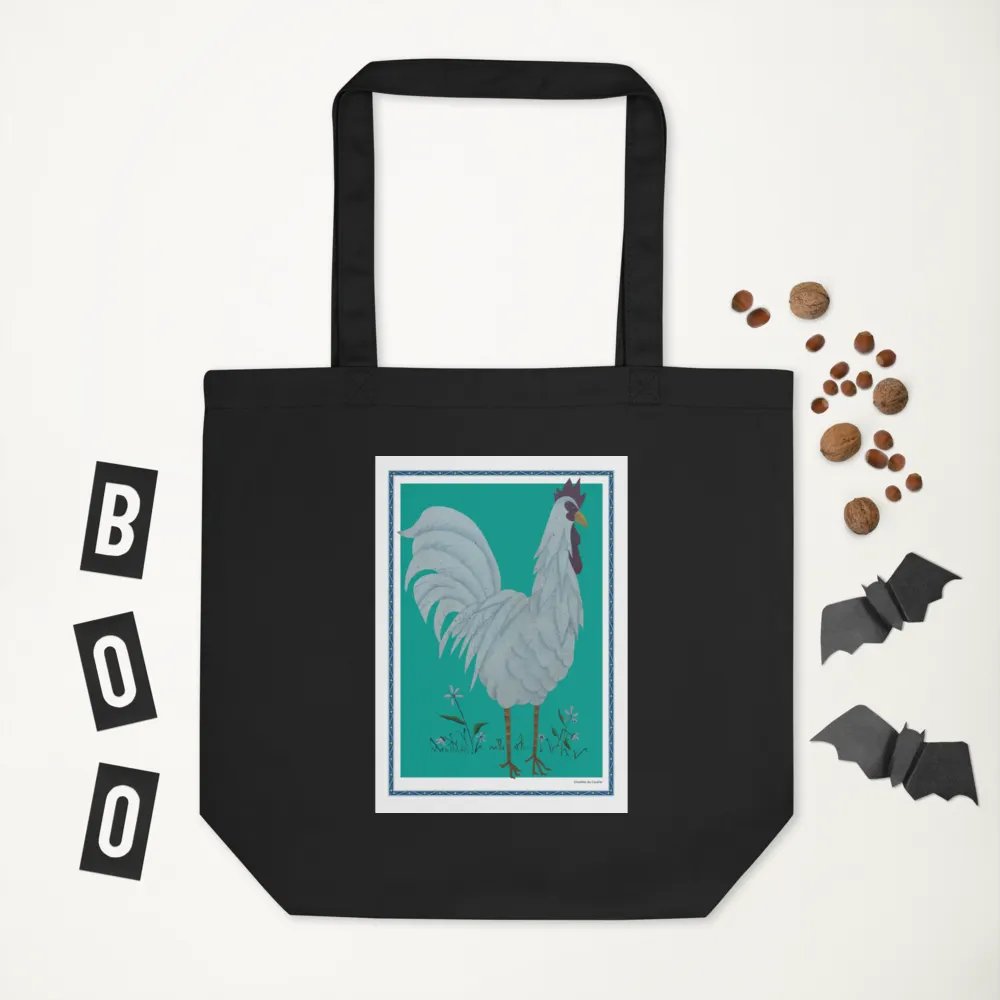 Eco Friendly Tote Bag with Chicken and Green Background product image (6)
