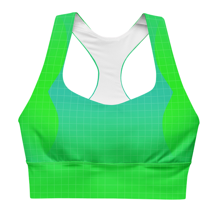 70s Neon Grid Sports Bra product image (1)