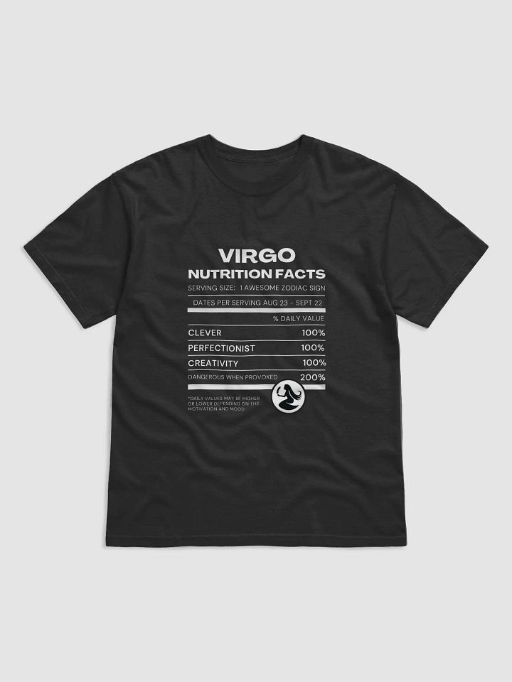Virgo Nutrition Facts T-Shirt product image (2)