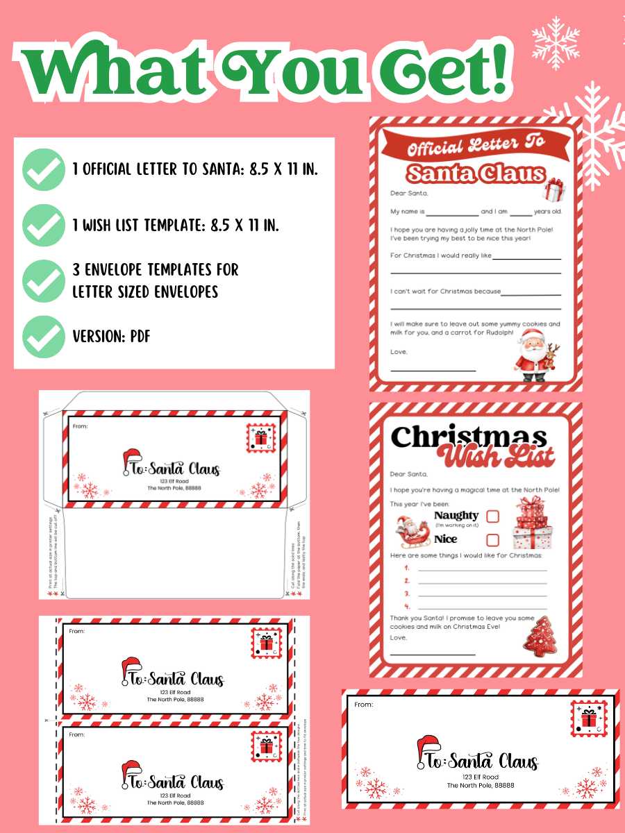 OFFICIAL LETTER & WISH LIST TO SANTA product image (4)