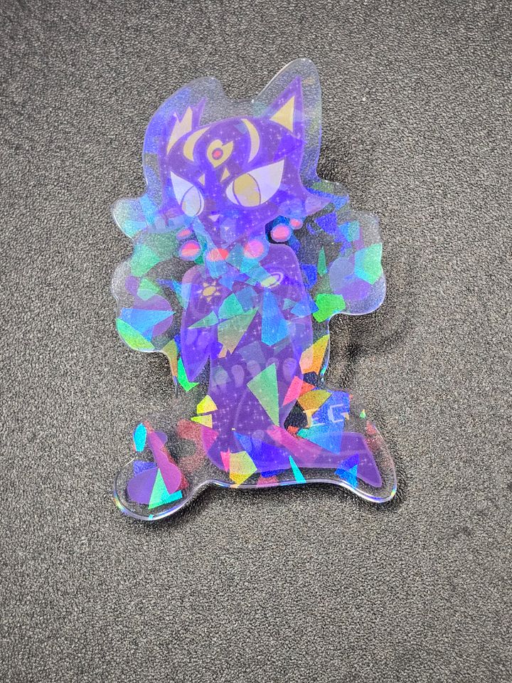 Spirit Cat Holographic Acrylic Pin product image (1)