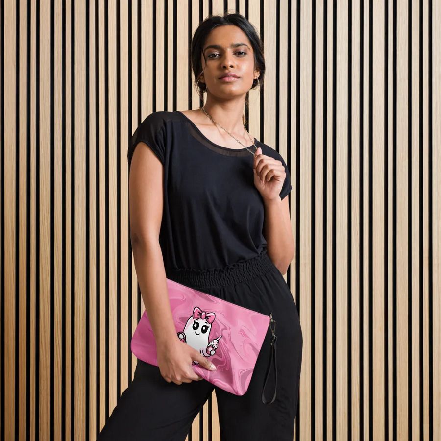 Cute Ghost Flip-Sided Faux Leather Crossbody Bag product image (9)