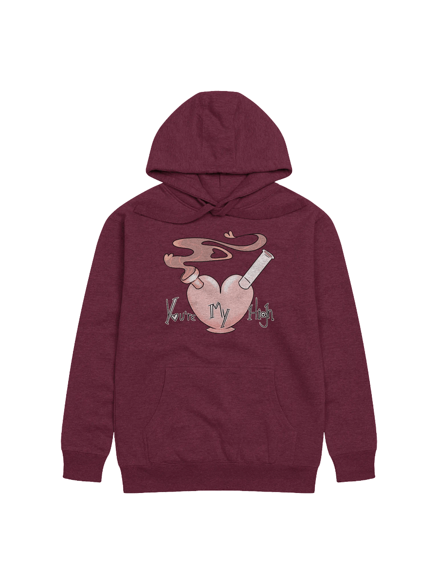 Cotton Blend Heartbreak Hoodie: “You’re My High” product image (6)