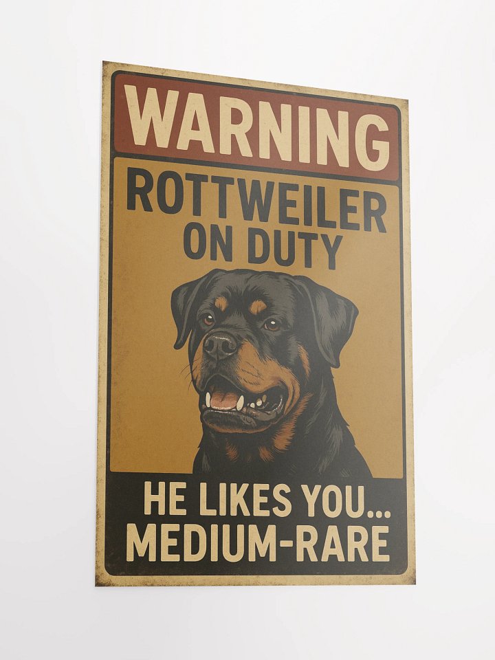 Rottweiler On Duty Poster product image (6)