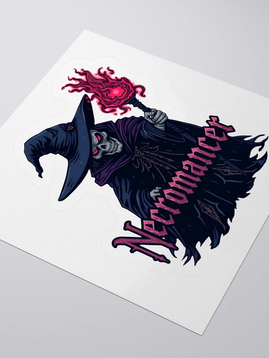 Necromancer's Fire Kiss Cut Sticker product image (7)