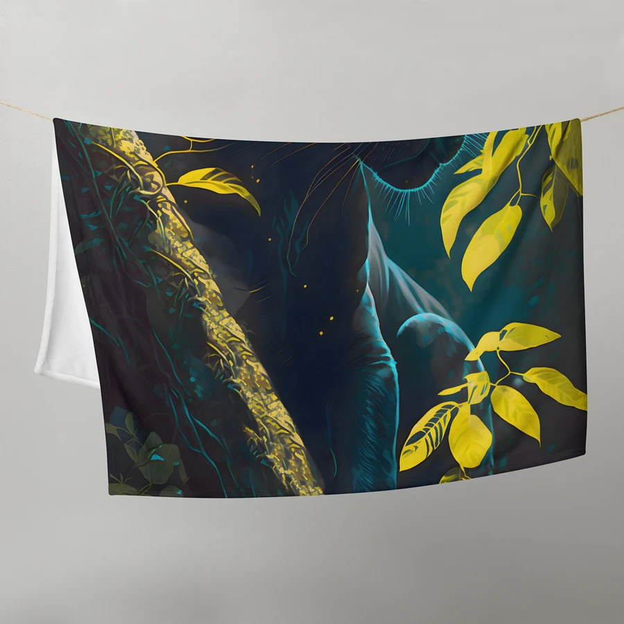 Black Panther Wild Animal Enchanted Forest Throw Blanket product image (5)