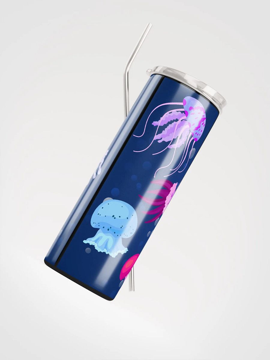 Dive into Refreshment: Jellyfish Tumbler - Eco-Friendly Stainless Steel with Straw product image (4)
