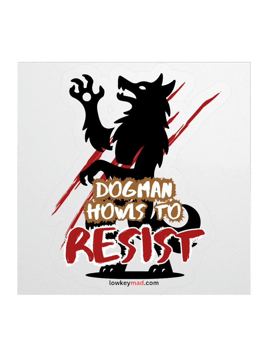 Dogman Resists Sticker product image (1)