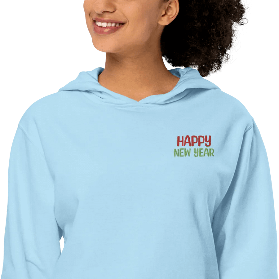 Embroidery Happy New Year Hoodie product image (42)