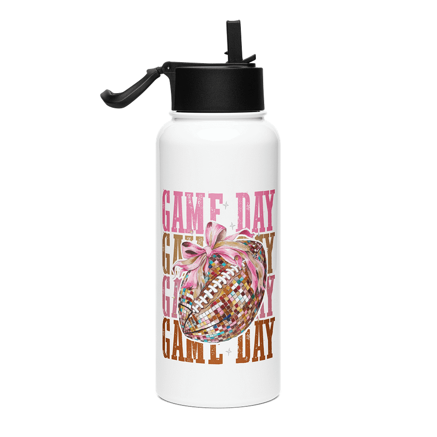 'Game Day' Stainless Steel Water Bottle (32 oz.) product image (2)