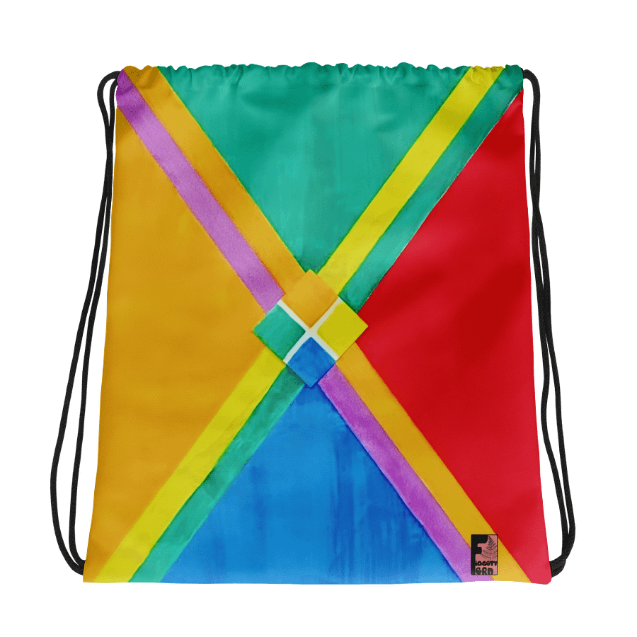 "Color Theory Study in Gauche 2020" Drawstring Bag product image (1)