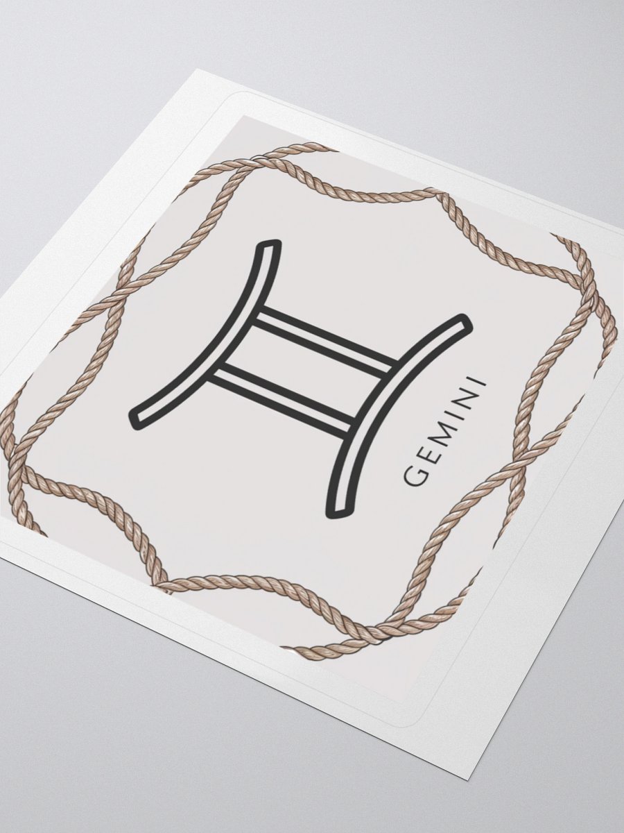 Gemini Zodiac Rope Sticker product image (9)