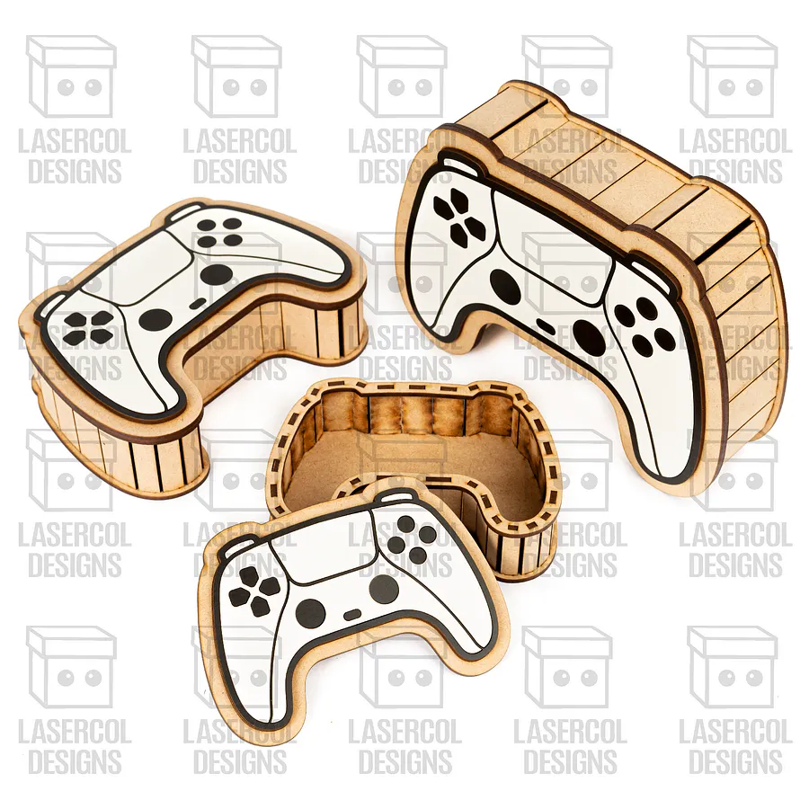 Controller Shaped Boxes Set 1 (3 Sizes) - Laser Cut Files product image (5)