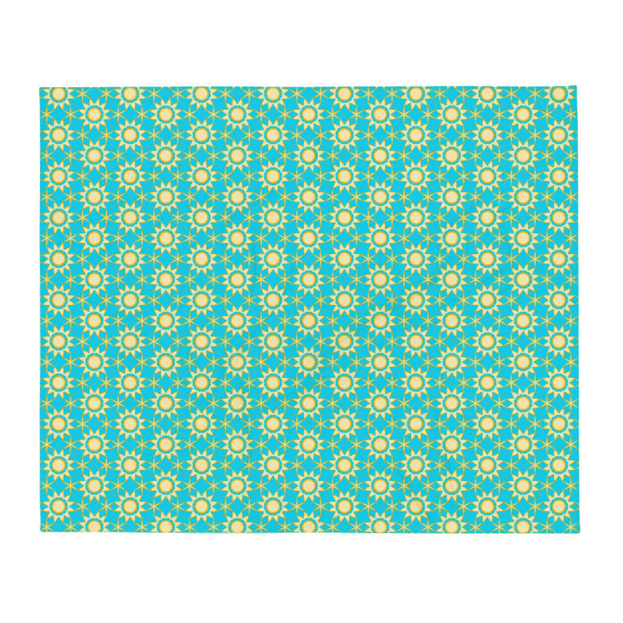 Celestial Sun & Stars Seamless Patterned Throw Blanket product image (5)