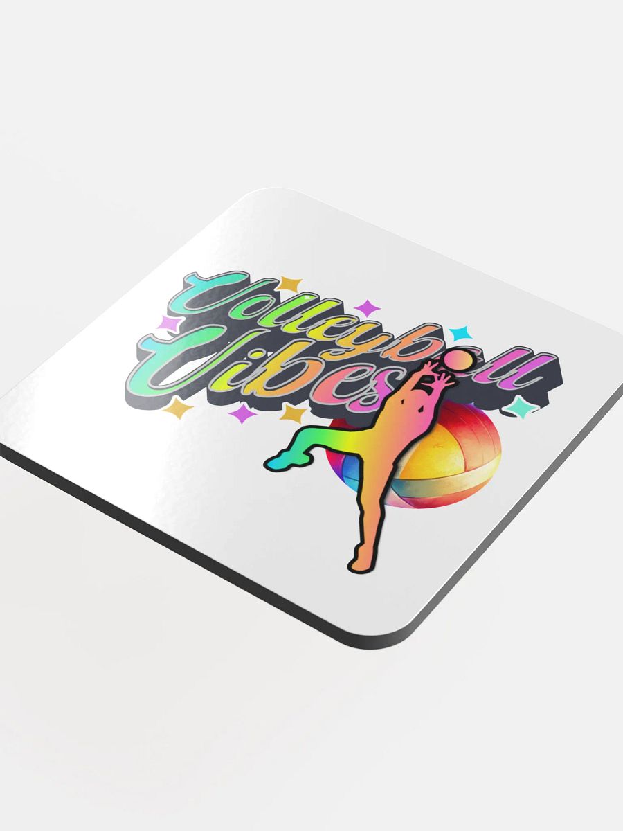Volleyball Vibes Male Vibrant Coaster Set product image (4)