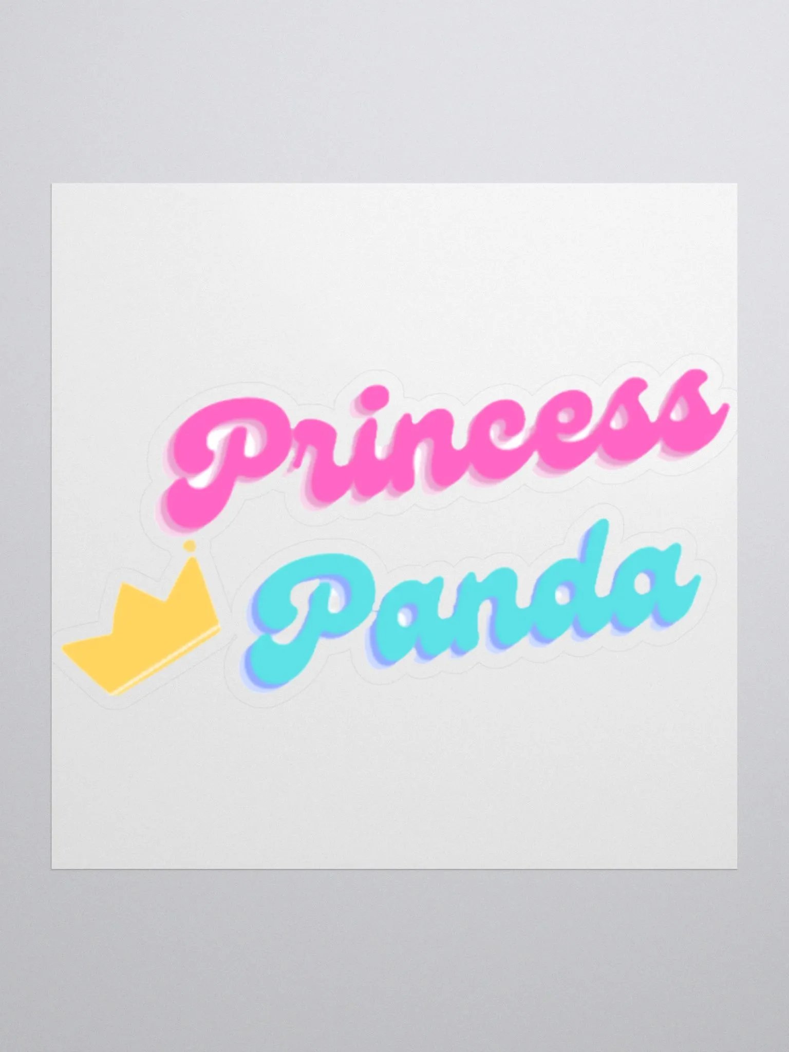 princess panda sticker product image (1)