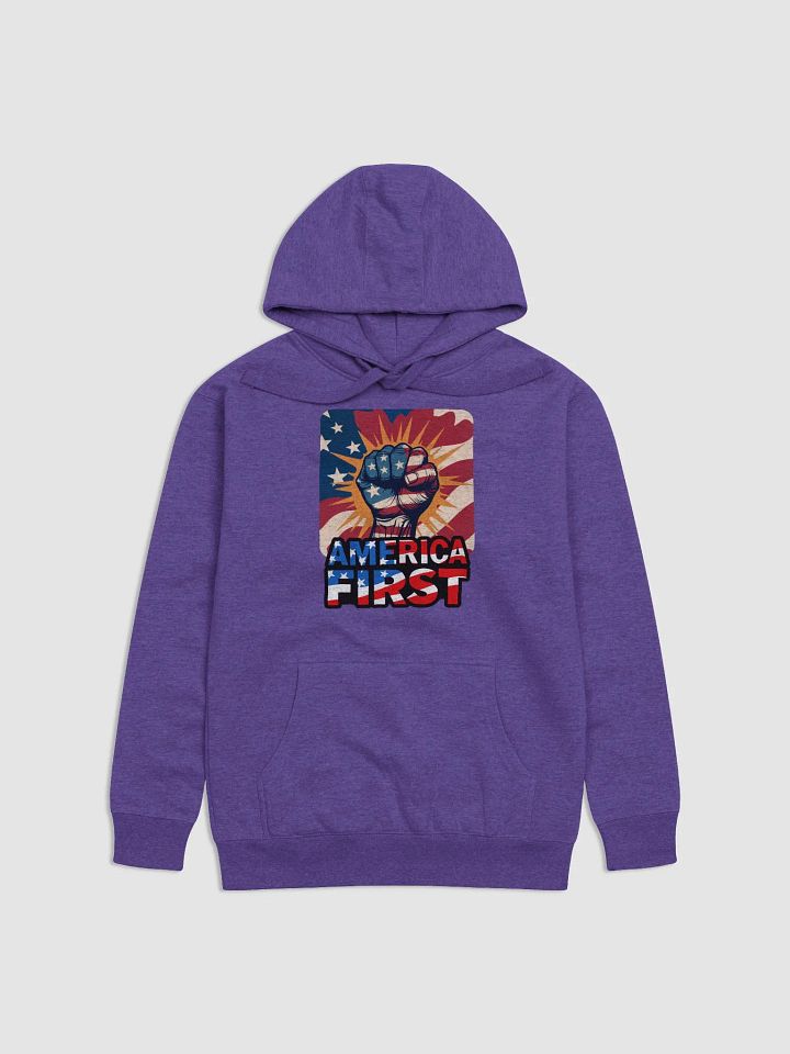 Hoodie: America First product image (13)
