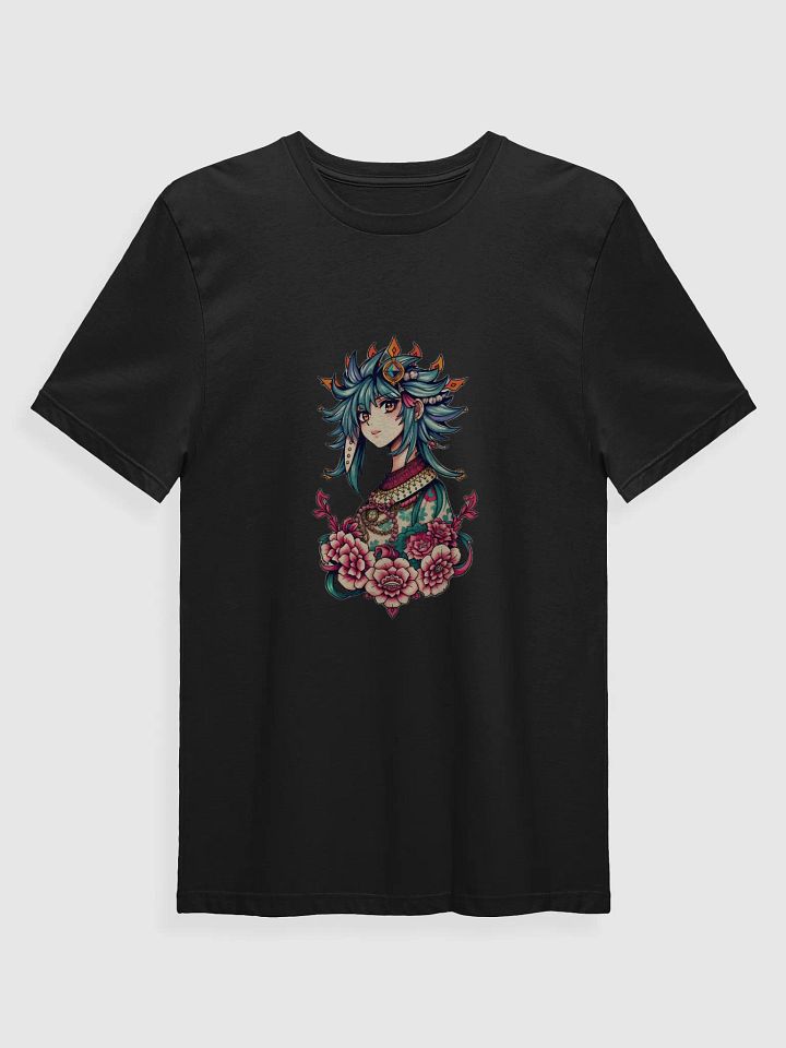 Neo-Geisha Warrior T-Shirt – Artistic Samurai Girl Tee product image (1)