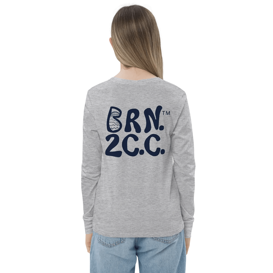 Girls' | BOURNE to Cape Cod™ | Youth Long Sleeve Tee | Coastal Cool for the Next Generation | Navy Logo product image (7)