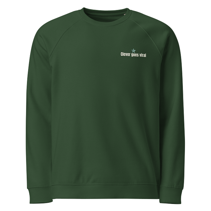 Depth Over Dazzle Sweatshirt – “Viral vs Factual” | Empowerment Organic & Recycled Raglan Sweatshirt — Fulfilled in EU, US & UK product image (1)