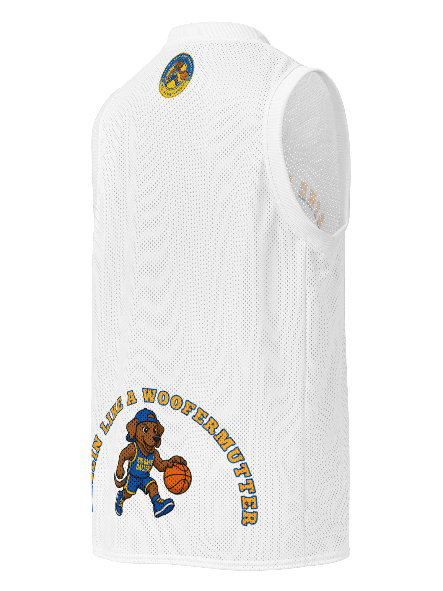 Brown Labrador Ballin Like A WooferMutter™ Premium Basketball Jersey product image (3)