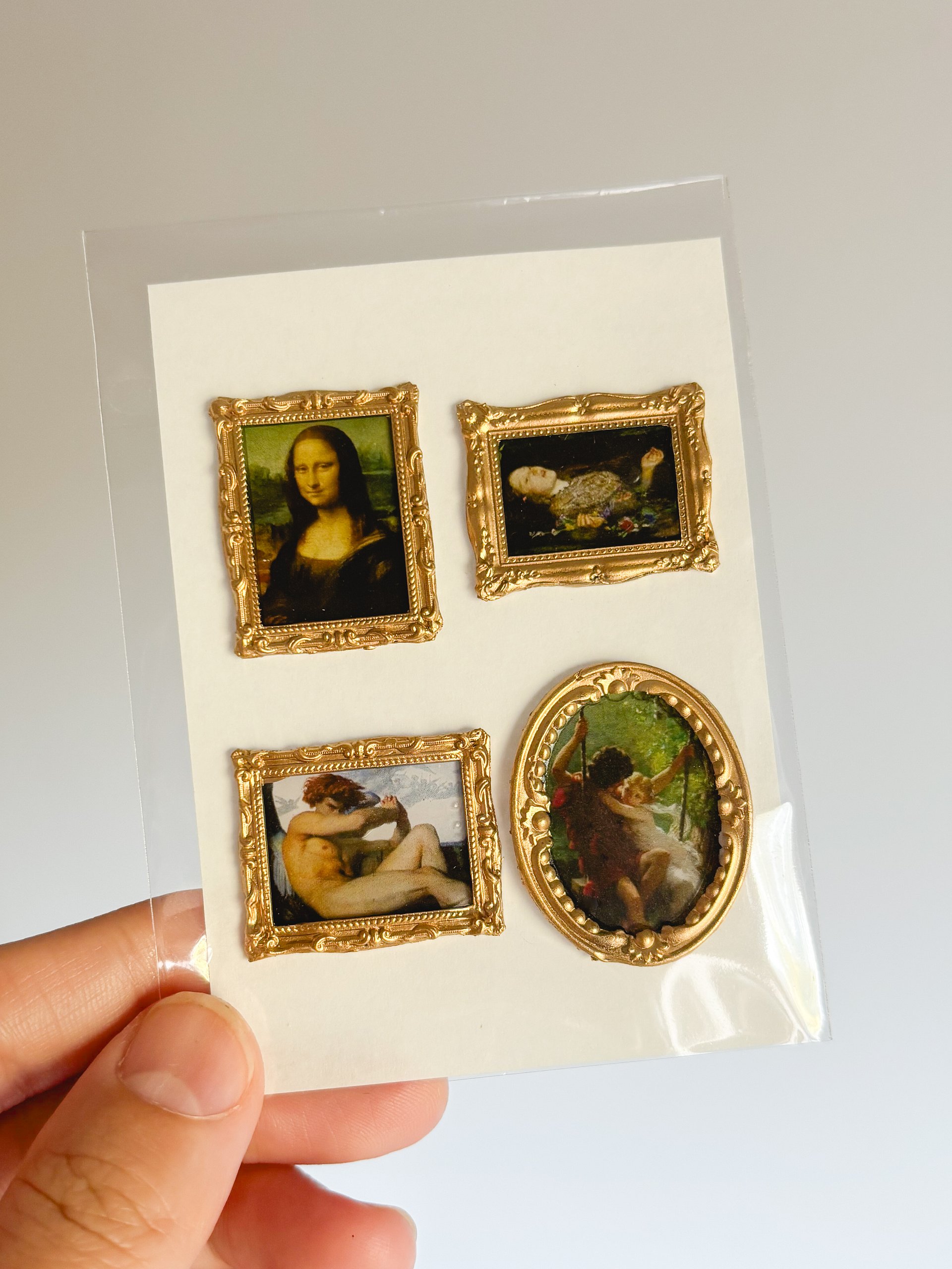 PREORDER Stolen Art 1 Mini Handmade Sticker Gallery Sheet- Pack of 4 product image (1)