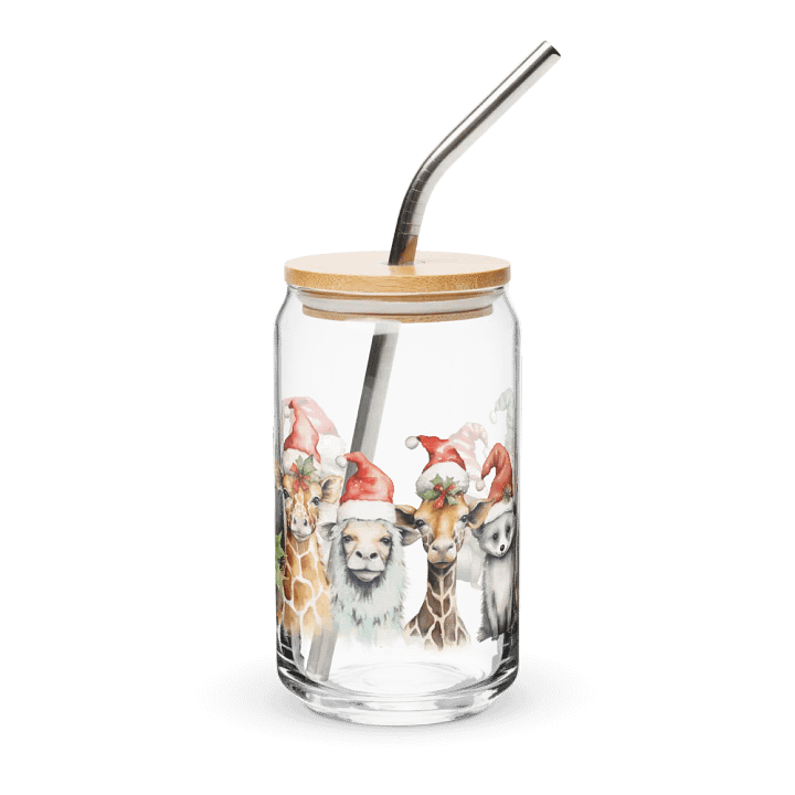 Santa Paws Can-Shaped Glass product image (1)