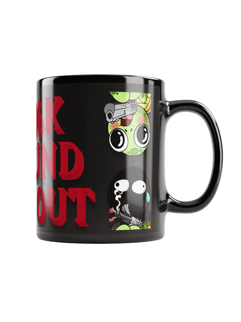 WOMBLE'S F AROUND BLACK MUG