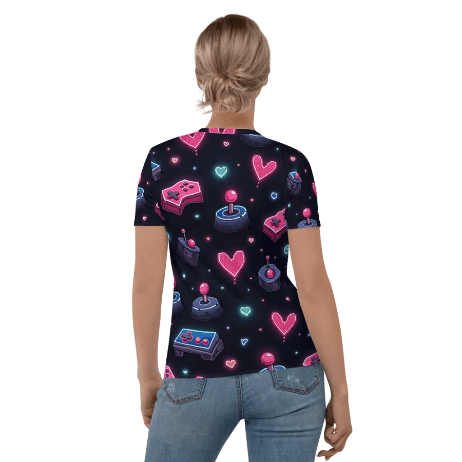 Neon Gaming Love Women's Tee product image (3)
